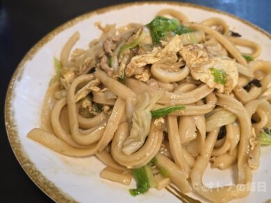 台湾グルメ　山西御品刀削麵館　木須炒刀削麺